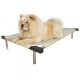 C90-5 Cama Catre Perros Grande Crudo 65 X 90 Cm Ploppy-Pets