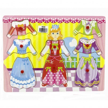 M246 Puzzle Ropa Princesas 2 Modelos