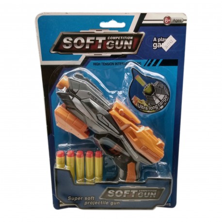 Ab-10485 Pistola Lanzadora X 6 Piezas Blister