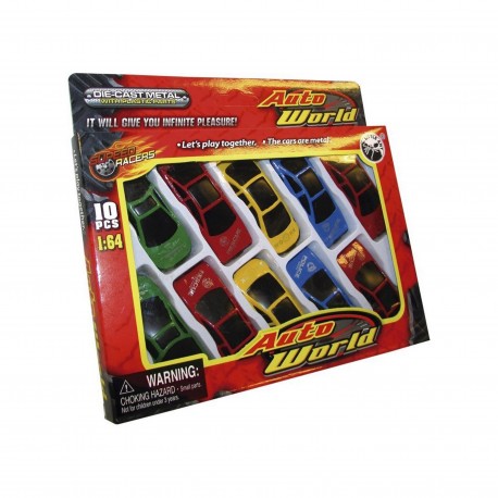 Autitos Metal X 10 Unidades Coleccion 1213974Caja Visor