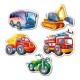 18023 5 Baby Puzzles Vehiculos