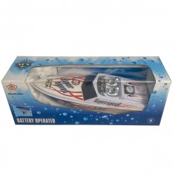 Lancha A Pila Deportiva Con Pilotos 888451 En Caja Visora 42 Cm