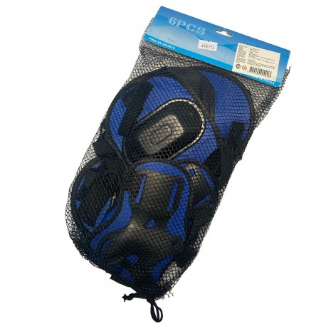 Set Proteccion Coderas Rodilleras X 3 Elementos 16977-2 Bolsa