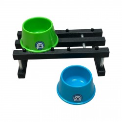 202 Comedero Perros Chico Plastico Altura 23 Cm