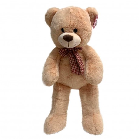 1435 Oso Beige Con Moño 75 Cm