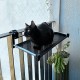 C31-1 Cama Gato Ultra Liviana Colgante Balconera Negro 56X27X12 Cm Ploppy-Pets