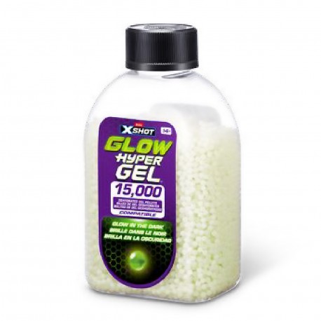 36785 X-Shot Recarga Gellet Hypergel Glow In The Dark X 15000