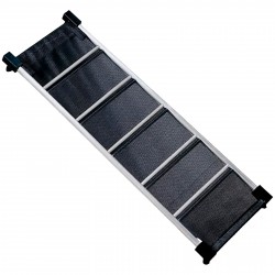 411 Rampa De Apoyo De Aluminio 92 X 34 X 3 Cm Negra