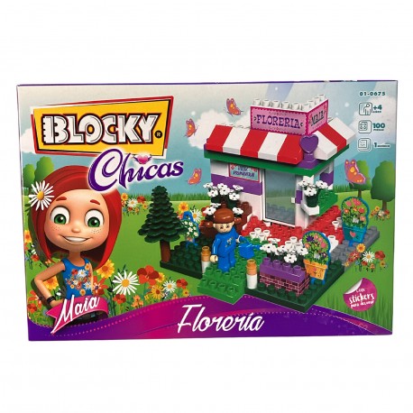 01-0675 Blocky Chicas Floreria 100 Piezas