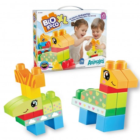 02 -3904 Blokoco Xl Animales 28 Piezas